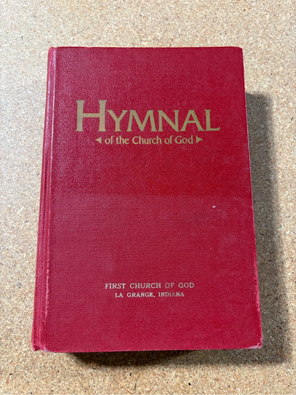 Vintage 1971 Hymnal of the Church of God Warner Press Red Hardcover Hymn Book